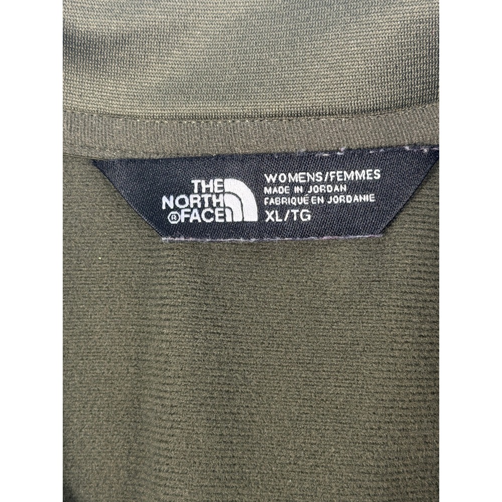 The North Face Pullover Womens XL Olive Green Excellent Quarter Zip Active Top - Picture 4 of 10